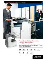 Preview for 1 page of Lexmark X950de Brochure & Specs