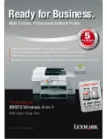 Lexmark X9575 Technical Specifications preview