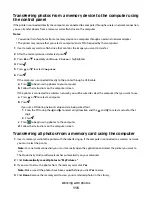 Предварительный просмотр 116 страницы Lexmark X9575 User Manual