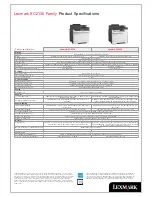 Preview for 8 page of Lexmark XC2130 Brochure & Specs