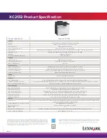 Preview for 8 page of Lexmark XC2132 Brochure & Specs