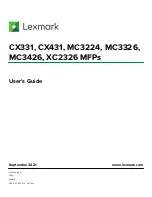 Lexmark XC2326 User Manual preview