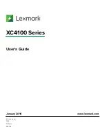 Lexmark XC4100 Series User Manual preview