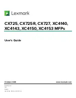 Lexmark XC4140 User Manual preview