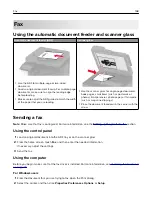 Preview for 168 page of Lexmark XC9325 User Manual