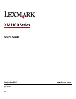 Lexmark XM1100 Series User Manual preview