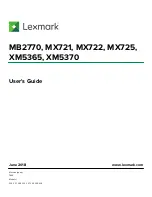 Preview for 1 page of Lexmark XM5365 User Manual