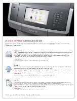 Preview for 5 page of Lexmark XS748de Brochure & Specs