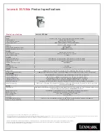 Preview for 8 page of Lexmark XS748de Brochure & Specs