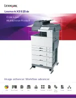 Preview for 1 page of Lexmark XS925de Specifications