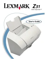 Preview for 1 page of Lexmark Z31 Color Jetprinter User Manual