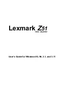 Lexmark Z51 Color Jetprinter User Manual preview