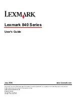 Lexmark Z845 - Printer - Color User Manual предпросмотр