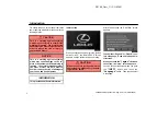 Предварительный просмотр 4 страницы Lexus 2002 ES 300 Navigation system Owner'S Manual