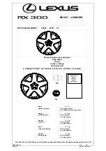 Lexus 2002 RX 300 Navigation system Installation Manual предпросмотр