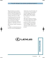 Preview for 43 page of Lexus 2011 ES Warranty And Services Manual