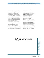 Preview for 43 page of Lexus 2015 IS 350C Warranty And Services Manual