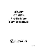 Предварительный просмотр 2 страницы Lexus CT 200H 2014 Service Manual