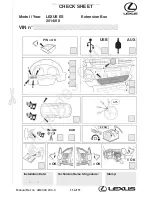 Предварительный просмотр 11 страницы Lexus ES 250 Installation Instructions Manual