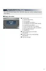 Preview for 16 page of Lexus ES350 2012 Quick Manual