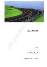 Lexus GS 2009 Manual preview