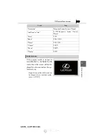 Предварительный просмотр 283 страницы Lexus GS 350 2013 Owner'S Manual