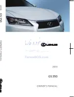 Предварительный просмотр 1 страницы Lexus GS 350 Owner'S Manual