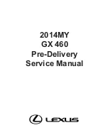 Предварительный просмотр 2 страницы Lexus GX 460 2014 Pre-Delivery Service Manual