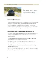 Preview for 6 page of Lexus HYBRID RX400h Overview