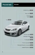 Предварительный просмотр 8 страницы Lexus IS F Owner'S Manual