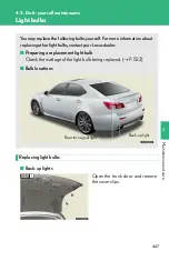 Предварительный просмотр 447 страницы Lexus IS F Owner'S Manual