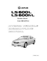 Предварительный просмотр 1 страницы Lexus LS 600h L Dismantling Manual