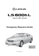 Preview for 1 page of Lexus LS 600hL 2007 Emergency Response Manual