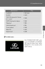 Предварительный просмотр 241 страницы Lexus LS460 2008 Owner'S Manual