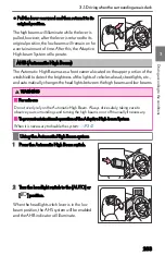 Предварительный просмотр 205 страницы Lexus NX350h 2022 Owner'S Manual