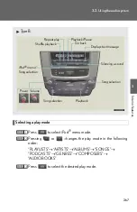 Предварительный просмотр 269 страницы Lexus OM53A24U Owner'S Manual