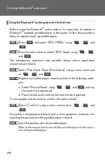 Предварительный просмотр 296 страницы Lexus OM53A24U Owner'S Manual