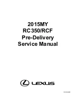 Предварительный просмотр 2 страницы Lexus RC F 2015 Pre-Delivery Service Manual