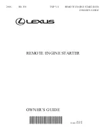 Предварительный просмотр 1 страницы Lexus RX 350 2010 Owner'S Manual