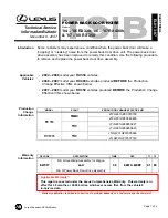 Lexus RX330 2005 Technical Service Information Bulletin предпросмотр