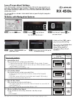 Lexus RX450h Quick Start Manual preview