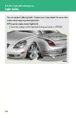 Предварительный просмотр 255 страницы Lexus SC 430 2006 Owner'S Manual