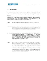 Preview for 5 page of Lexycom Technologies TIAMIS-800 User Manual