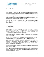 Preview for 8 page of Lexycom Technologies TIAMIS-800 User Manual