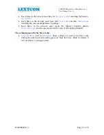 Preview for 17 page of Lexycom Technologies TIAMIS-800 User Manual