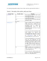 Preview for 27 page of Lexycom Technologies TIAMIS-800 User Manual