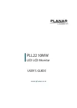 Предварительный просмотр 1 страницы Leyard Planar PLL2210MW User Manual