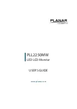 Предварительный просмотр 1 страницы Leyard PLANAR PLL2250MW User Manual