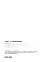 Предварительный просмотр 22 страницы Leyard PLANAR PLL2250MW User Manual