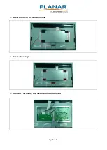 Предварительный просмотр 7 страницы Leyard Planar PXL2471MW Disassembly Instructions Manual